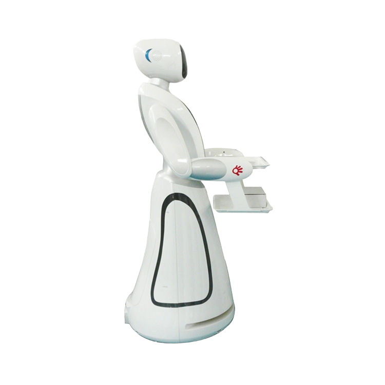LeRobotBooth waitress robot serving guests